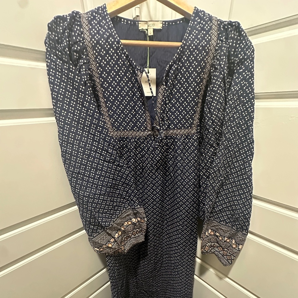 AE77 Organic Cotton Boho Maxi Dress